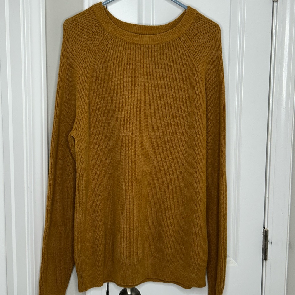 Mustard Yellow Primark Men’s Long Sweater – Size Large